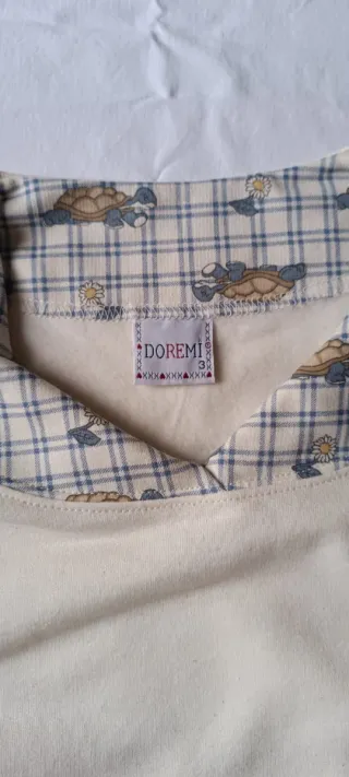 Pigiama salopette con maglia tartarughe