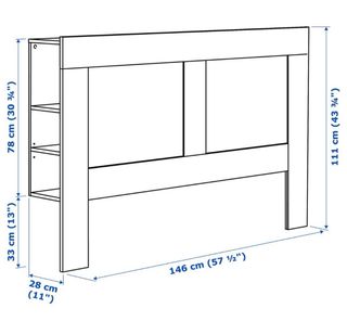 Cabecero Ikea Brimes Negro