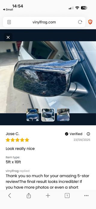 Vinilo Carbono VynilFrog