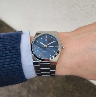 Reloj Clásico Hombre Azul/Plata