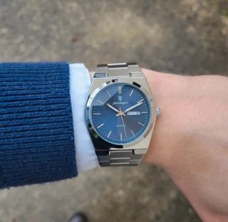 Reloj Clásico Hombre Azul/Plata