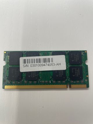 Módulo RAM Transcend 1GB DDR2 667MHz. PRECIO 5€