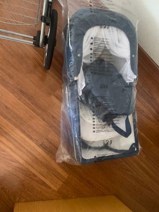 Cochecito bebé dúo capazo y silla azul