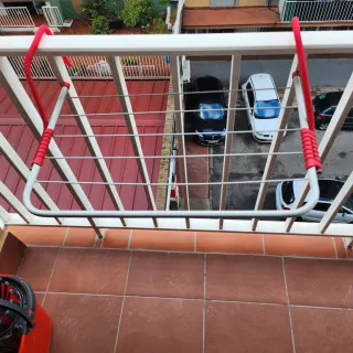 Tendedero Radiador/Balcón Acero Blanco