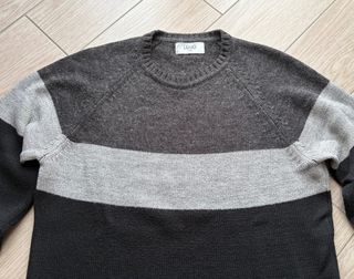 Liu Jo Uomo Maglia Maglione Nero Grigio Italy Tg L