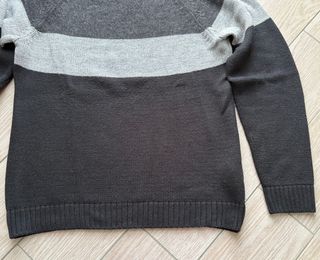 Liu Jo Uomo Maglia Maglione Nero Grigio Italy Tg L