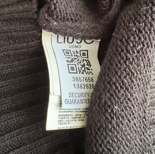 Liu Jo Uomo Maglia Maglione Nero Grigio Italy Tg L