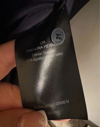 Vestido azul manga larga talla M