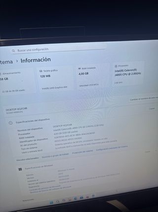 Ordenador 24" todo en uno completo AIO Windows 11