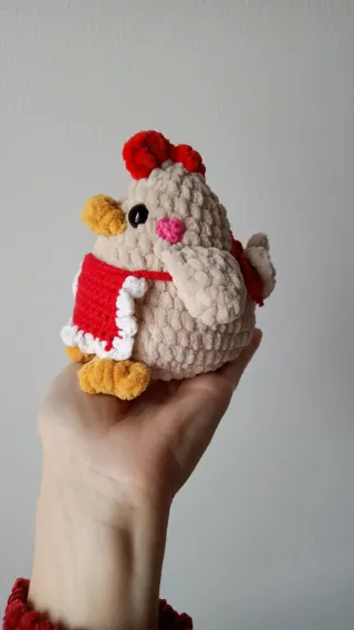 Gallina amigurumi fatta a mano