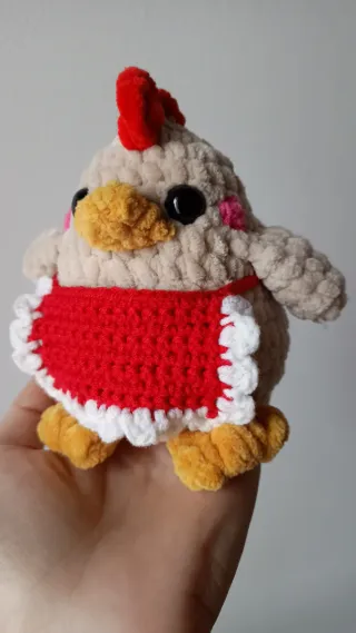 Gallina amigurumi fatta a mano