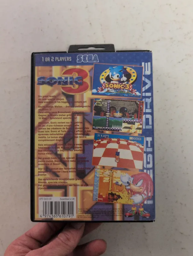 Sonic 3 Mega Drive Sega