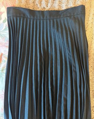 Falda larga plisada Zara