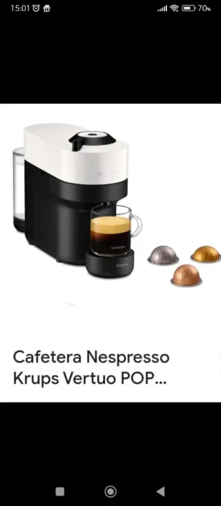 Cafetera Nespresso Krups Vertuo POP