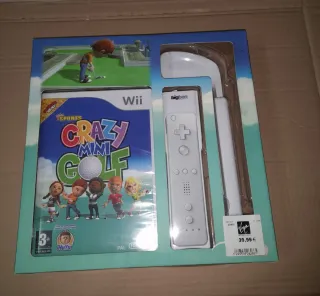 NUEVO.Juego Wii Bigben Crazy Mini Golf + Accesorio