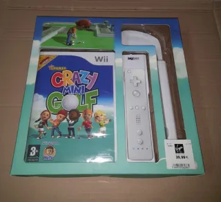 NUEVO.Juego Wii Bigben Crazy Mini Golf + Accesorio