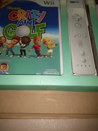 NUEVO.Juego Wii Bigben Crazy Mini Golf + Accesorio