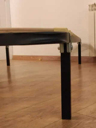 Somier metálico con láminas de madera