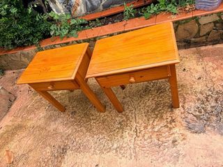 2 Mesitas de Noche Pino Macizo