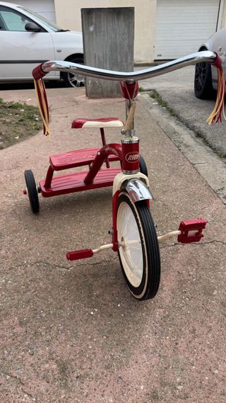 Triciclo Vintage Radio Flyer Rojo