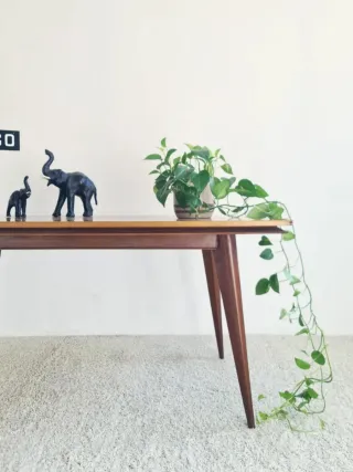 Mesa de salón extensible Mid Century. Francia 60s.