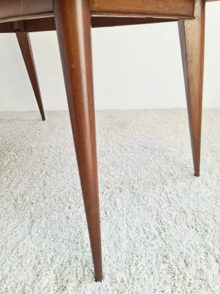 Mesa de salón extensible Mid Century. Francia 60s.