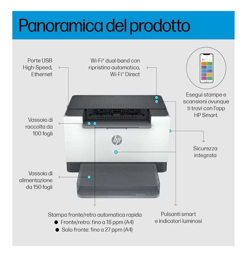 Impresora HP LaserJet M207dw 8J9K9F afbeelding 3