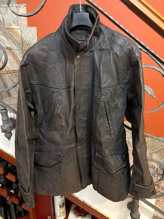 Giacca vera pelle vissuta vintage vecchia America