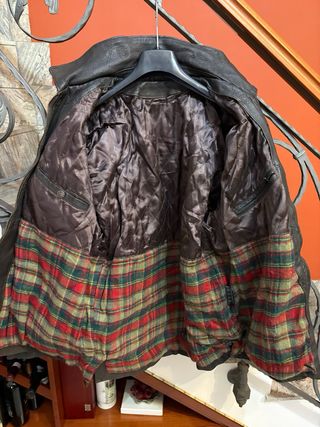 Giacca vera pelle vissuta vintage vecchia America