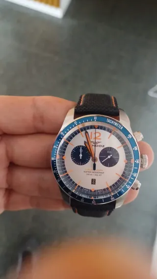 Reloj Sandoz Cronógrafo Plateado