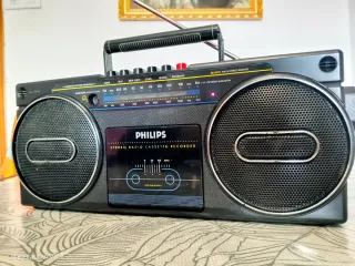 Radio Cassette Philips D8070 Negra