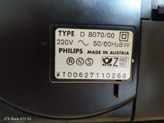 Radio Cassette Philips D8070 Negra