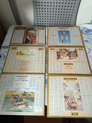 39 Calendarios Antiguos Franceses