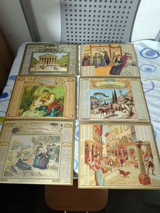 39 Calendarios Antiguos Franceses