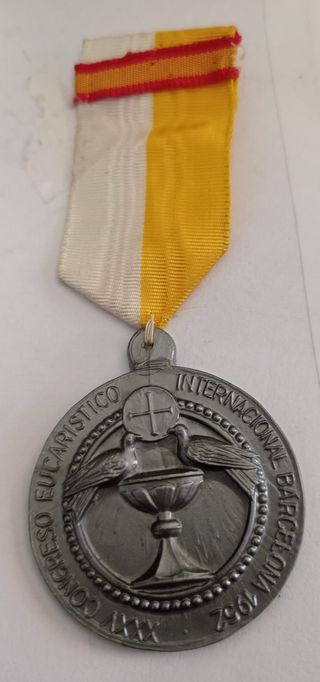 Medalla XXXV Congreso Eucarístico Barcelona 1952