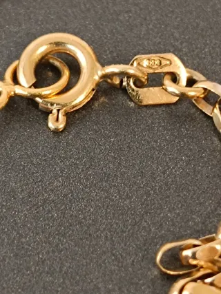 Pulsera de dedo oro 8k con diamante