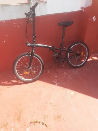 Bici plegable negra
