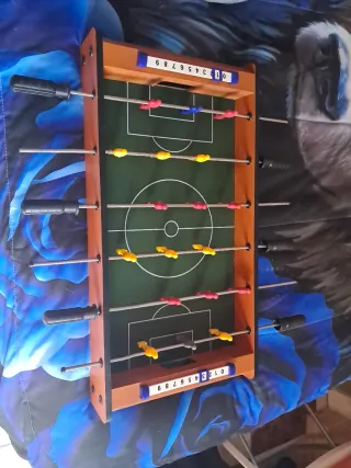 Futbolín de mesa pequeño