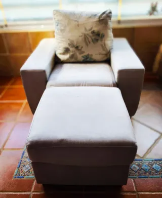 Sofá 1 plaza extensible.