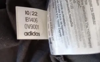 Maglia Adidas crop cotone nera XS