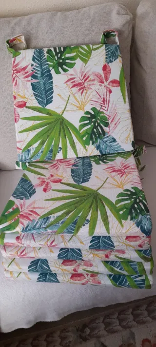 6 cuscini per sedie Ingolf, Ikea, stampa multipla