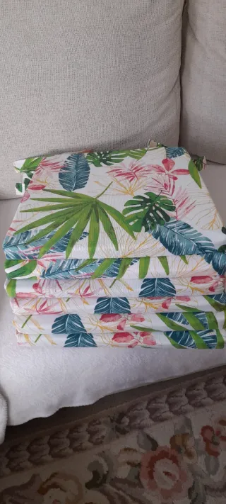 6 cuscini per sedie Ingolf, Ikea, stampa multipla