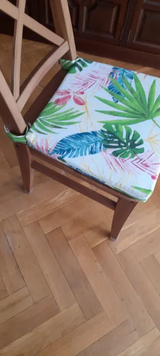 6 cuscini per sedie Ingolf, Ikea, stampa multipla