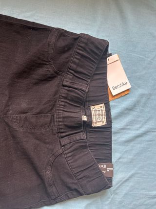 Pantalón vaquero negro Bershka Talla L