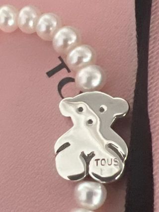 Pulsera Tous Perlas Oso Plata Sin Uso