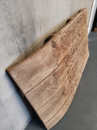 Trilla de madera rústica