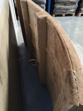 Trilla de madera rústica