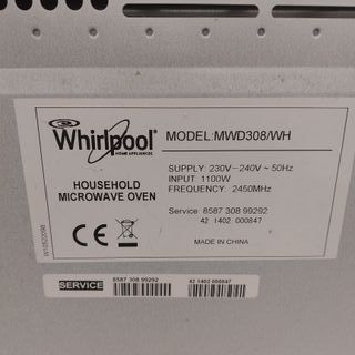 Forno a microonde grill Whirlpool MWD 308/WH 20 lt