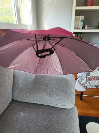 Paraguas sombrero manos libres