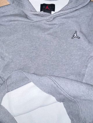 Sudadera Jordan Gris con Logo